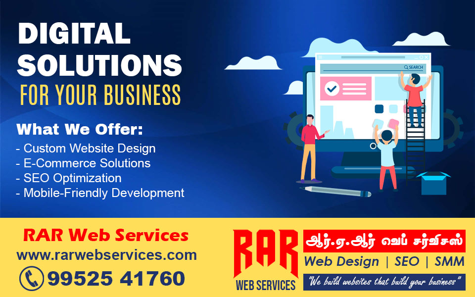 RAR Web Services, Web Design, SEO, SMM Service in Chennai