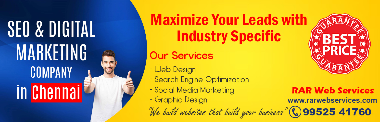 RAR Web Services, Web Design, SEO, SMM Service in Chennai
