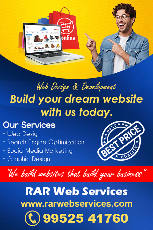RAR Web Services, Web Design, SEO, SMM Service in Chennai